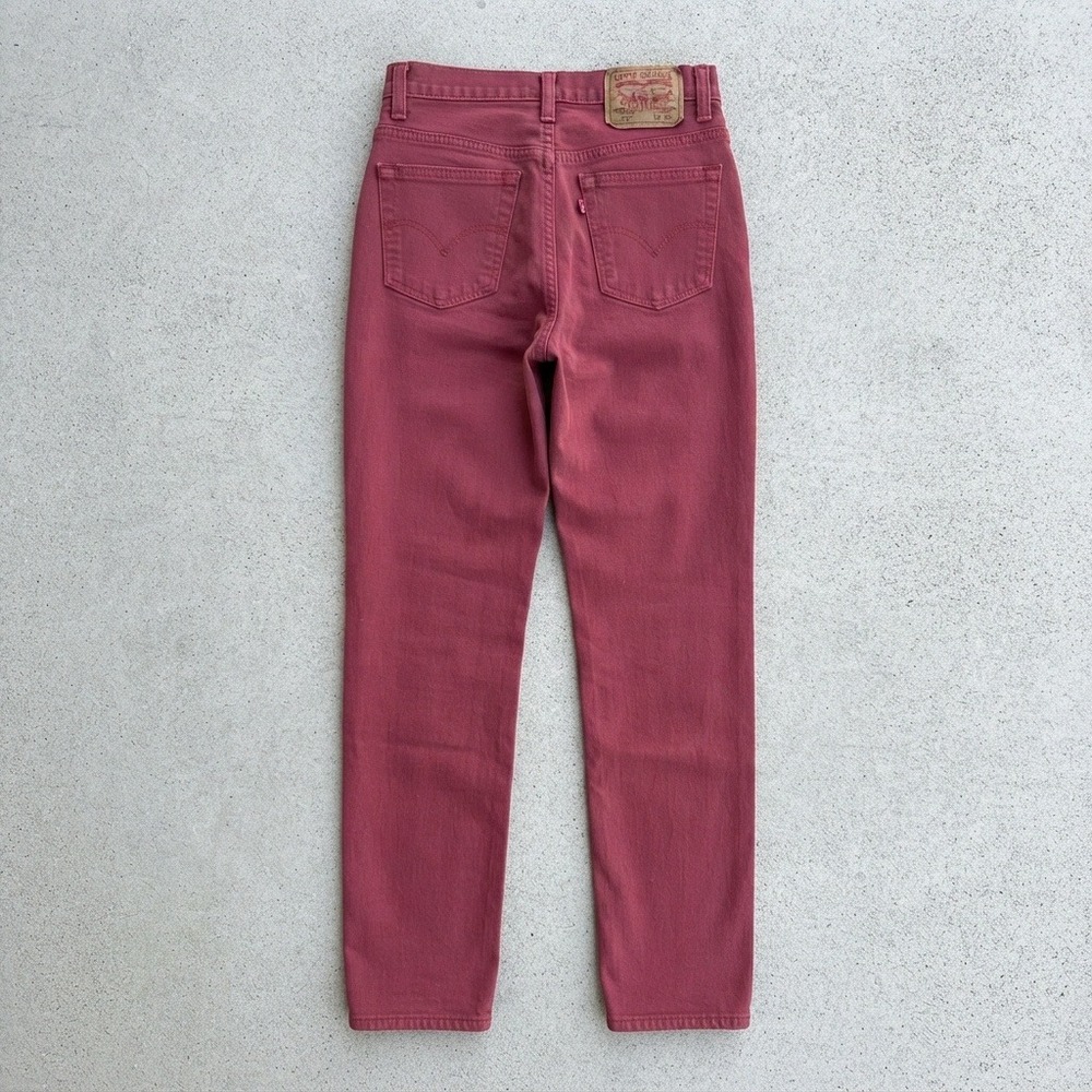 Vintage 1994 Levi's 512 High Waisted Jeans Error Mis-tab Upside Down USA Made 6